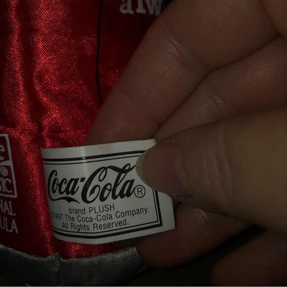 Rare! 1997 Coca Cola Can Plush- 703 $25 or $20 w/offer - Picture 3 of 3